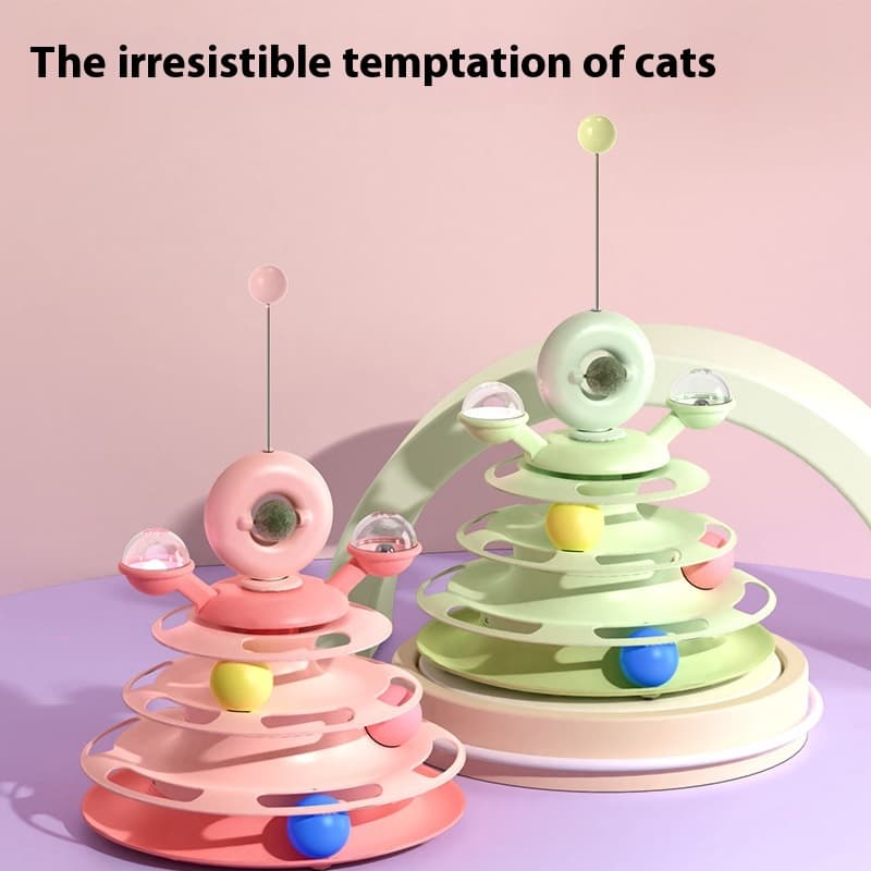Torre Interactiva de 4 Niveles para Gatos